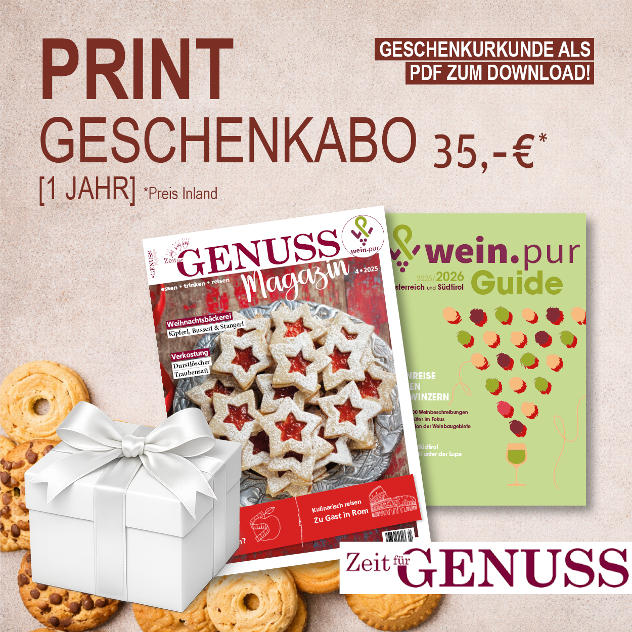 Zeit für Genuss Print Geschenkabo