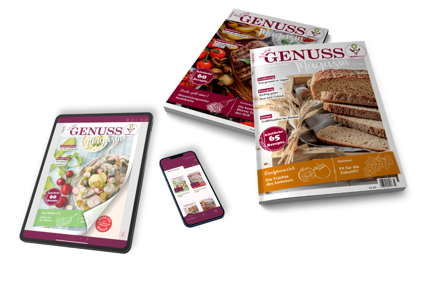 Zeit für Genuss-Magazin Print + Digital